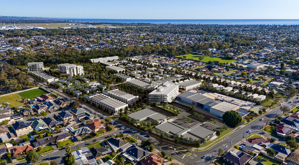 Aerial of St. James development